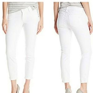 (5/$35) Size 10/30 Jessica Simpson White Rolled Crop Skinny Jeans